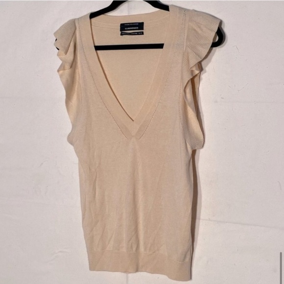 Club Monaco Silk Cashmere Blend Sleeveless V Neck Sweater - Picture 11 of 11
